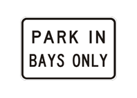 P1 AND P2 TRANSIT LANE SIGNS
